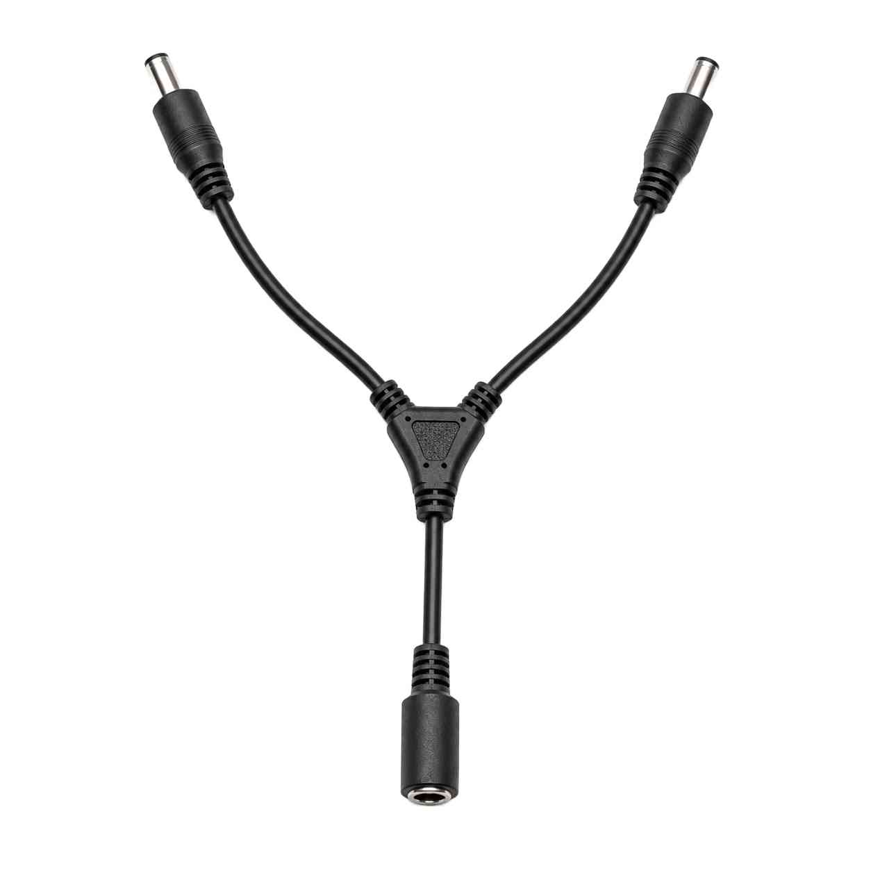 DC rozbočovač 2 výstupy 2,1/5,5mm 40cm - celkový pohled na Y-kabel